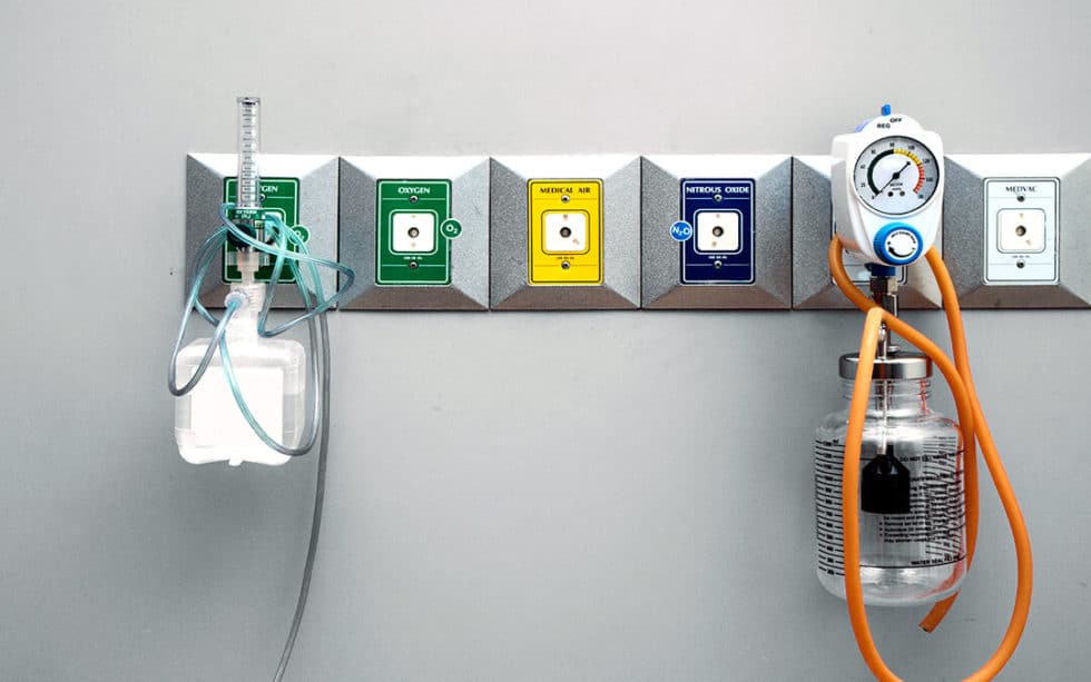 Dental Office Nitrous Oxide Gas Delivery