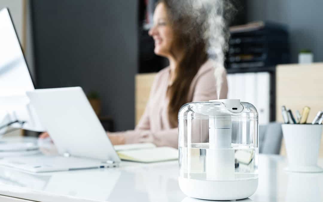An active Air Humidifier Device In Office