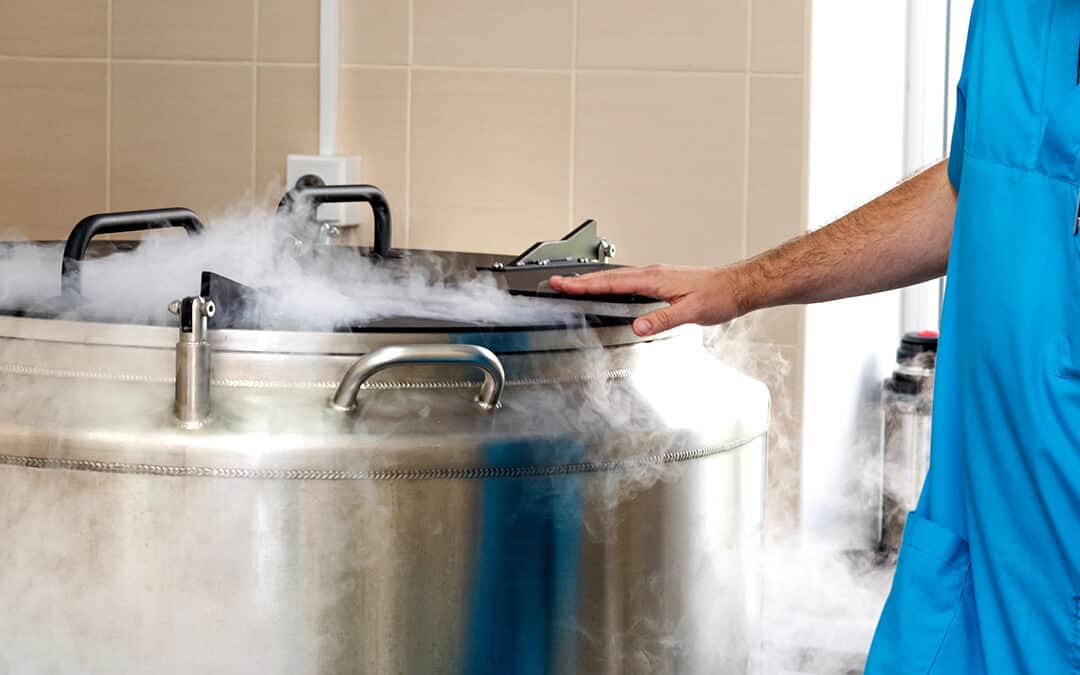 Liquid nitrogen freezing chamber