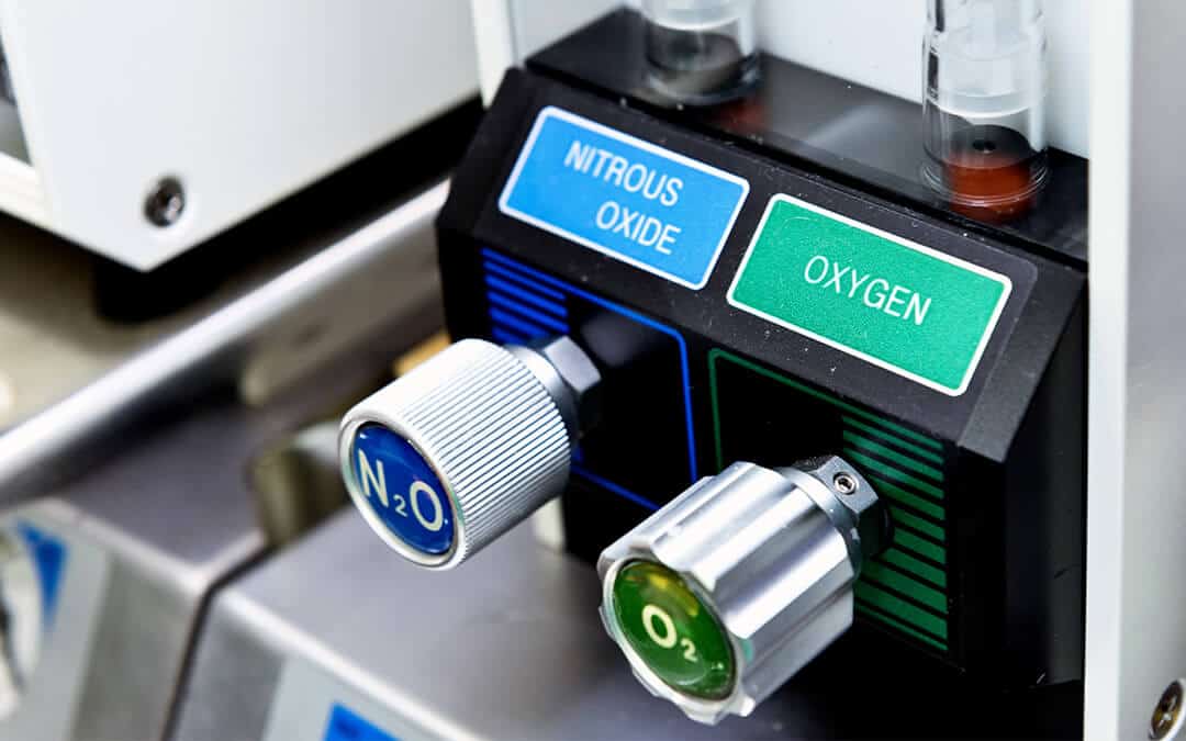 Display of Nitrous oxide and oxygen on the automatic anesthesia controller 