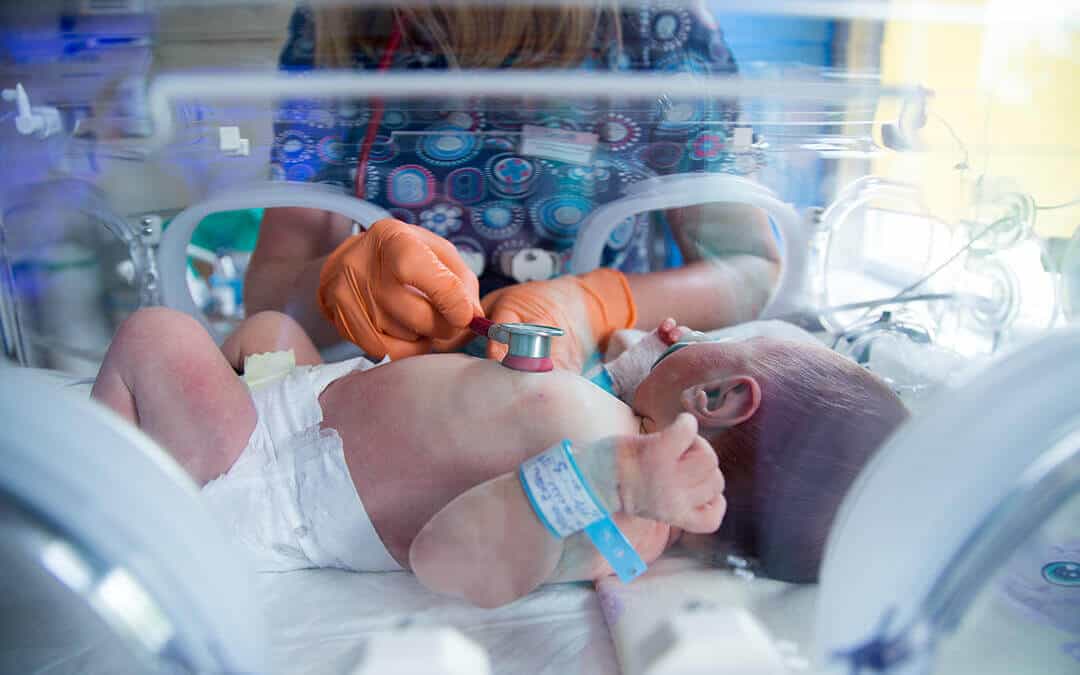 The Use of compressed air in hospitals - Infant in incubator