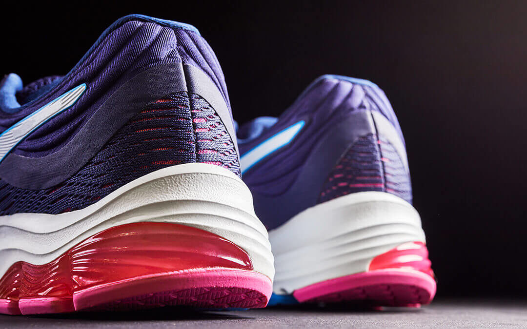 Compressed air shoes - purple and pink