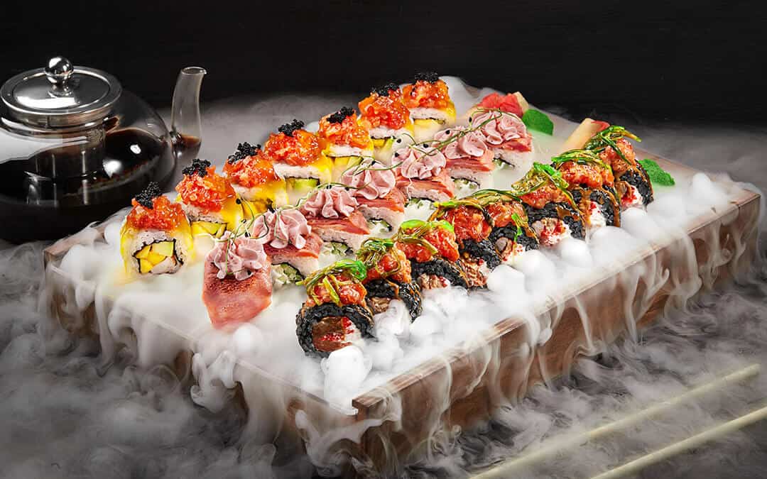 Liquid nitrogen desserts - sushi