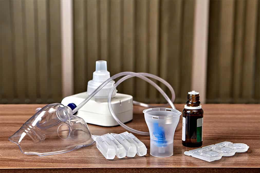 Equipment for oxygen treatment for emphysema