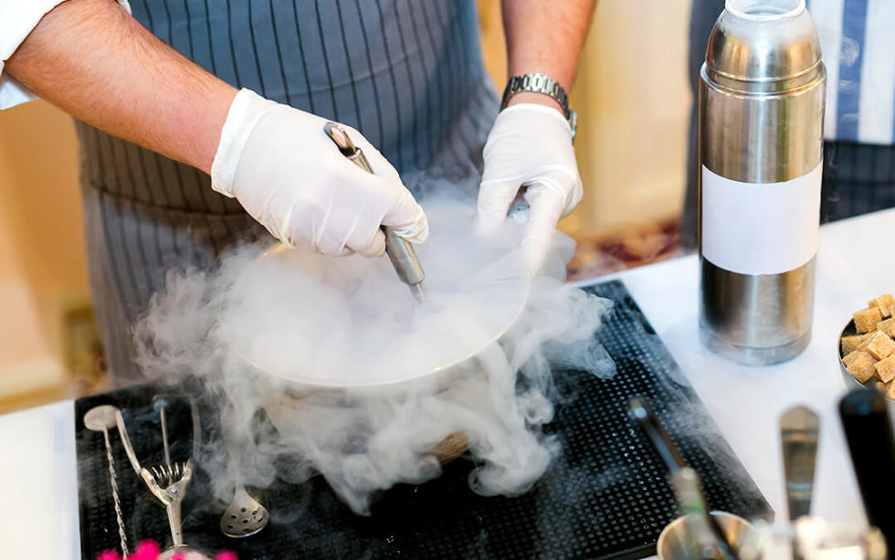 Using Liquid Nitrogen in Cocktail, Beer, or Cold Brew Preparation