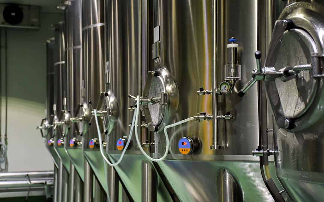 CO2 Carbon Dioxide and beer production: tanks
