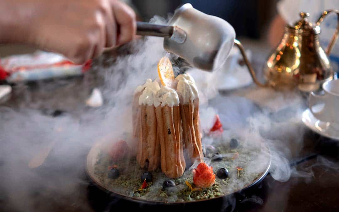 Using Liquid Nitrogen in food preparation