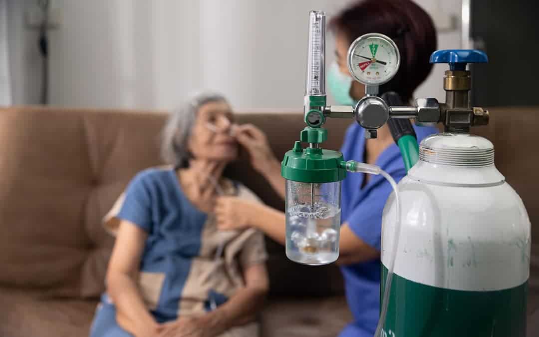 use of portable oxygen containers at home